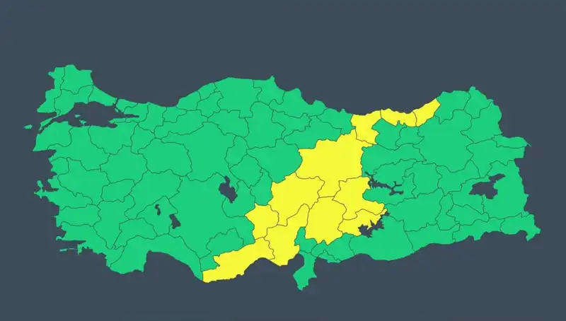 11 İlde Şiddetli Fırtına ve Sağanak Yağış Uyarısı Yapıldı!