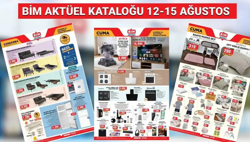 BİM 12-15 Ağustos 2025 Kataloğu: Alışverişte Yeni Fırsatlar ve Ürünler