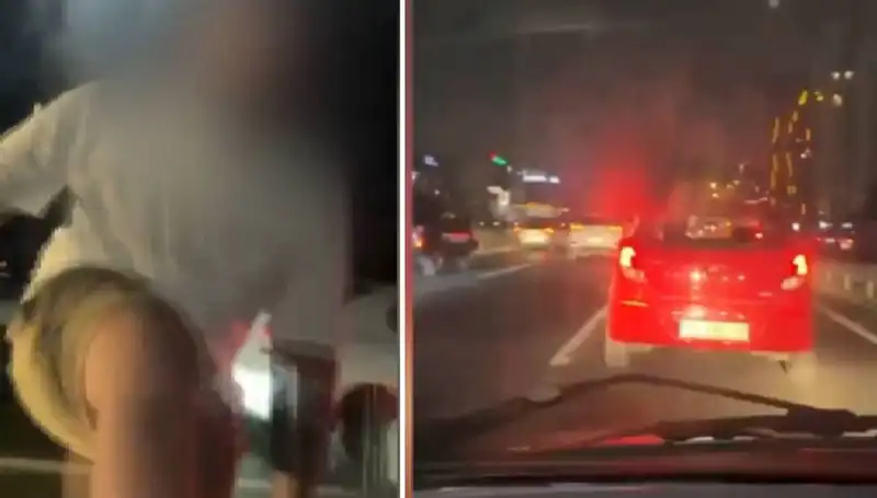 Trafik Magandası Kameralara Yansıdı: Dikkat Çeken Görüntüler Sosyal Medyayı Salladı